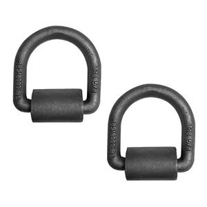 2 Pack Heavy Duty Flatbed Truck Trailer 5/8" Weld-On Forged D Ring 18000 Lbs - Picture 1 of 7
