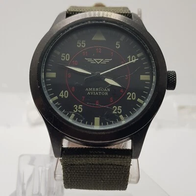 AMERICAN AVIATOR Quartz Watch Water Resistant 30m Fast Shipping....NEW BATTERY - Image 1 of 4