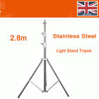 Stainless Steel 280cm 2.8m Light Stand Tripod For AD600BM SK300II Studio Flash