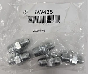 Hydraulic Hose Adapter 3/8" x 3/8" Male x Male NPTF x JIC Qty 5 - Picture 1 of 1