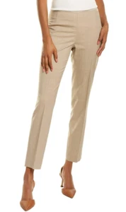$428 NWT LAFAYETTE 148 NEW YORK Sz6 STANTON STRAIGHT SLIM PANT BARLEY MELANGE - Picture 1 of 6