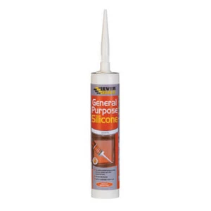 Everbuild Weiß Silikon DICHTSTOFF 25x 310ml C3 Fenster Waschbecken Bad Dusche + Küche - Bild 1 von 1