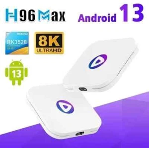 TV Box Android 13. 4G 64GB 8K Android TV Box H96 MAX 13.0 Smart TV Box - Bild 1 von 8