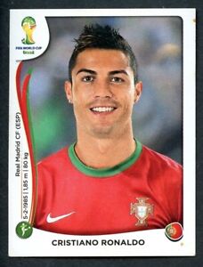 PRINTED IN BRAZIL 2014 Panini Cristiano Ronaldo Sticker #523 FIFA World Cup