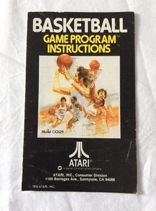 Basketball - Atari - Game Program Instructions only - Picture 1 of 2