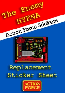 Vintage Action Force HYENA Red Shadows HISS Pegatinas de repuesto Vehículo Palitoy - Imagen 1 de 6