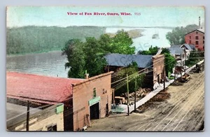 J98/ Omro Wisconsin Postcard c1910 Fox River Stores Garage 479 - Picture 1 of 4