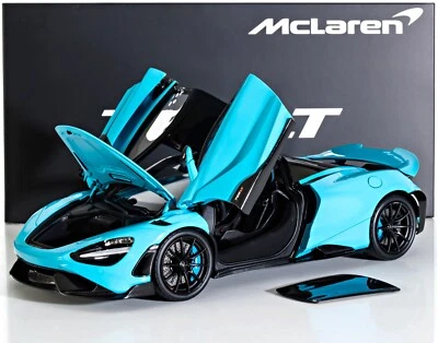 HPD 18002 1:18 McLAREN 765LT (CURACAO BLUE) L.E. OF 600 DIECAST SUPERCAR - Image 1 of 4
