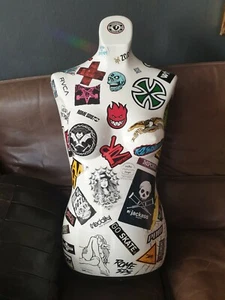Figurine Büste Schaufensterpuppe Torso Modell Punk Biker Skater Kunst Mode Puppe - Bild 1 von 9