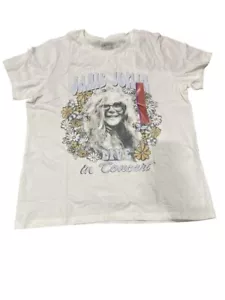 Grayson Threads Women's Janis Joplin Short Sleeve Graphic T-Shirt - White XL - Picture 1 of 2