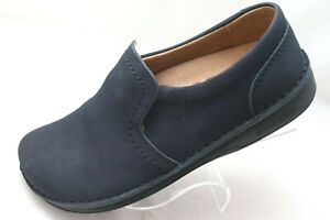 Birkenstock Women's EU 37 US 6 NARROW Black Nubuck Leather Slip On Loafers Shoes