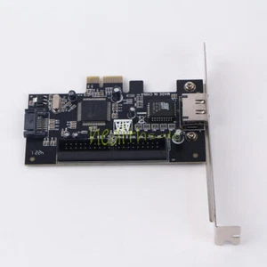 1x Express Adapter Converter Card SATA II 2.0 RAID & 1 IDE 3.5" PCI-E PCI 2 Port - Picture 1 of 10