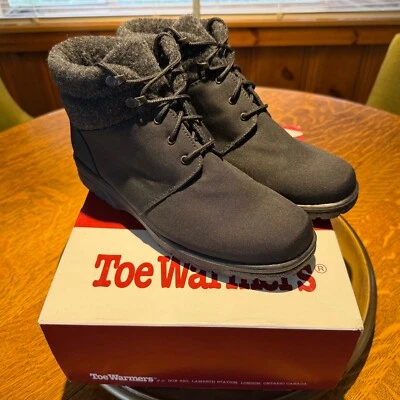 Calentadores de Puntera Mujer Botas Talla 10 N Estrecho Trek Negro Zapatos Impermeables ($126.00) Foto 1 de 4