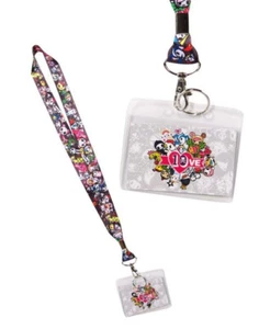 NEW Tokidoki 10 Year Anniversary Badge Lanyard LOVE Designed by Simone Legno - Picture 1 of 3