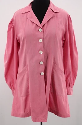 VTG Women's 1940s Pink Button Up Uniform Tunic Blouse L/XL 40s Dress - Image 1 of 4