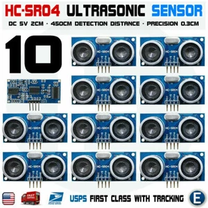 10pcs HC-SR04 Módulo de sensor ultrasónico que mide el robot Arduino Raspberry pi - Imagen 1 de 9