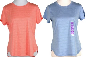 RBX Women's tee textured short sleeve w/crossover round hem S,M,2XL - Picture 1 of 7