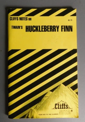 The Adventures of Huckleberry Finn - by Mark Twain - Cliffs Notes 1971 Paperback - Image 1 of 4