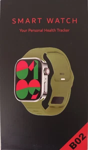 SMART WATCH HEALTH TRACKER MUSIC PHONE CALLS MESSAGING BLOOD PULSE ALARM AMOLED - Picture 1 of 3