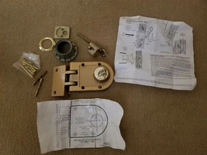 Castle Heavy-Duty Brass Door Lock Kit w/ Instructions & Hardware - Picture 1 of 12