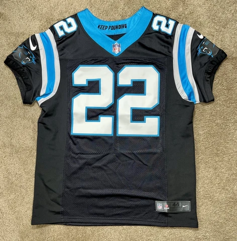 Nike Vapor Elite Carolina Panthers Christian McCaffrey Black Men Size 44 Jersey Cover