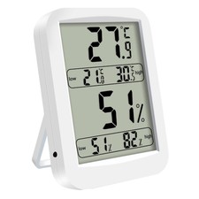 Digital LCD Temperature Humidity Meter Home Hygrometer Thermometer ABS
