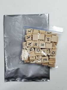  Scrabble Tiles Replacement Pieces Complete Set Of 100 Bag Craft Wood Letters