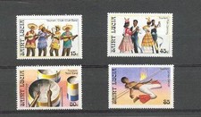 St. Lucia 1986 Turismo 844-47 mnh