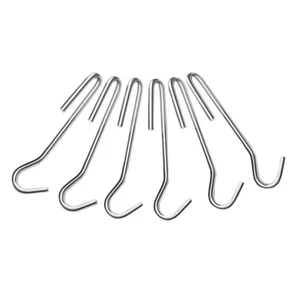 Universal Topfregal Haken in gebürstetem Edelstahl (6er Set) kostenloser Versand - Bild 1 von 12