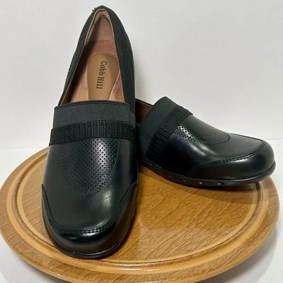 COBB HILL Slip-on Shoes Womens Black Leather SIze 7.5 COMFORT Penfield NEW! - Image 1 of 4