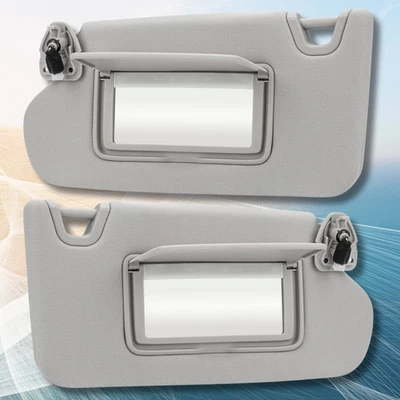 Gray Pair Front Left+Right Side Sun Visor W/ Light For Nissan Altima 2013-2018 Foto 1 de 4