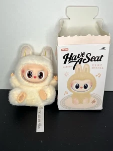 Pop Mart Labubu the Monsters Have a Seat Series confirmed To Plush White Charm - Picture 1 of 15