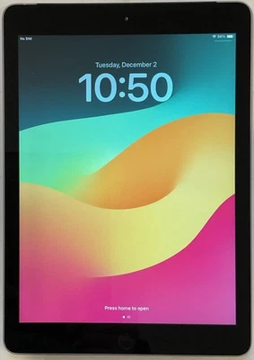 TESTED USED Wi-Fi + 4G UNLOCKED 9.7" APPLE iPad 6TH GEN, 128GB A1954 MR7C2LL/A. - Image 1 of 4
