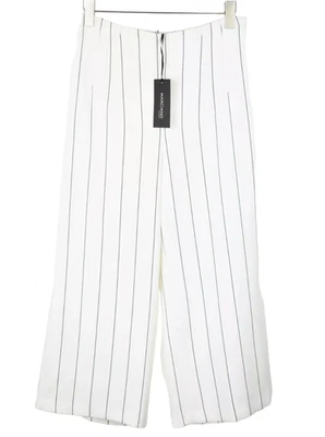 MARCIANO BY GUESS Palazzo Trousers Women's UK 11 Pinstriped Cropped Wide Leg - Image 1 of 4