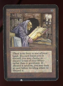 1993 Alpha Library of Leng ~ Vintage MTG/Magic ~ HP-/DMG Condition - Picture 1 of 2