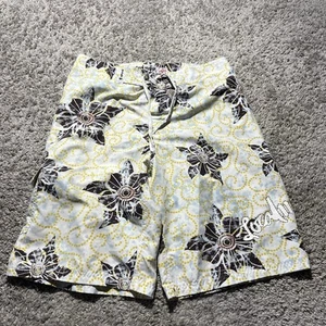 Local Motion Vintage Board Shorts Swim Trunks Mens 34 Floral Baggy Pocket Y2K - Picture 1 of 8
