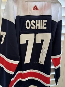 TJ Oshie Signed Alternate Washington Capitals NHL Hockey Jersey Beckett BAS COA - Picture 1 of 4
