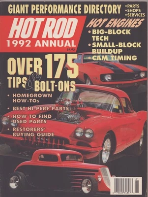 HOT ROD Magazine - 1992 Annual - Giant Performance Directory - Over 175 Tips - Image 1 of 2