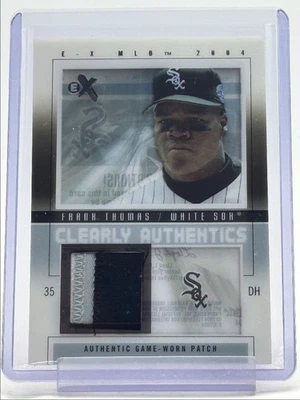 PARCHE USADO JUEGO FRANK THOMAS 2004 FLEER E-X CLARAMENTE AUTÉNTICO/75 Q5997 Foto 1 de 2