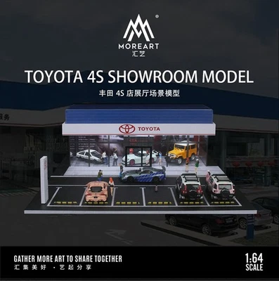 MoreArt 1:64 Toyota 4S Dealership Showroom - Lighted Scene Model - Image 1 of 2