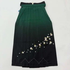 mujer Hakama 87cm S Kimono japonés ANDON PANTALONES/FALDA usado verde 4705 - Imagen 1 de 4