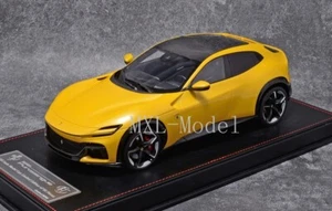 AT Model 1:18 Scale Ferrari FUV Purosangue V12 Resin Diecast Car Model Yellow - Picture 1 of 6
