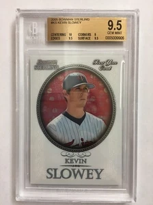 Bowman Sterling 2005 Kevin Slowey BGS 9,5 novato #BS-KS - Imagen 1 de 1