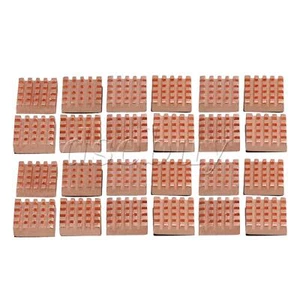 Dissipateur de chaleur 24 pièces en métal à mémoire de forme 0,5 cm fin dissipateur thermique refroidisseur pour ordinateur - Photo 1/8