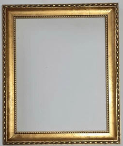 Goldfarbener Holz Bilderrahmen passt 8” x 10” KOSTENLOSER VERSAND  - Bild 1 von 1