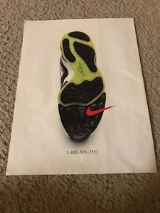 Vintage 1997 NIKE ZOOM AIR Shoes Poster Print Ad SWOOSH 1990s - Picture 1 of 1