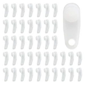 100 Stück Traversenstange Gleiter Gardinen Ersatz Kunststoff Gardinenschiene Gleiter Haken - Bild 1 von 7