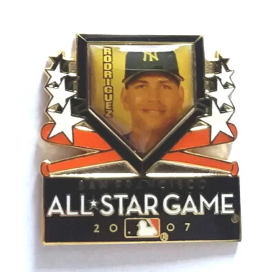 NY YANKEES PINS ALEX RODRIGUEZ PIN ALL STAR PIN 2007 MLB BASEBALL COLLECTOR PIN - Image 1 of 3