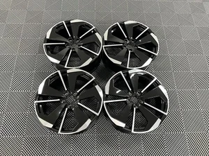 18" Skoda Comet Style Wheels Gloss Black Machined Octavia Superb 5x112 - Picture 1 of 9