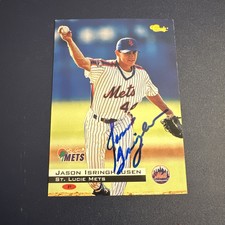 Jason Isringhausen autographed baseball card (St Lucie Mets) 1994 Classic #68